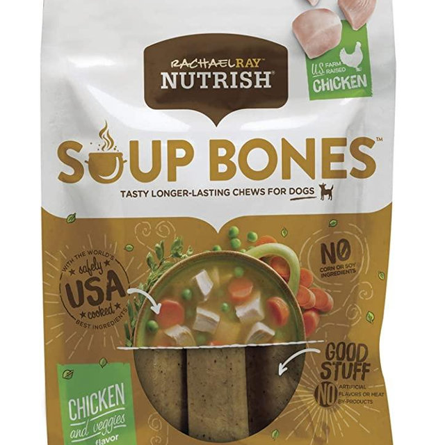 Rachael Ray Nutrish Soup Bones Longer Lasting Dog Treat Chews