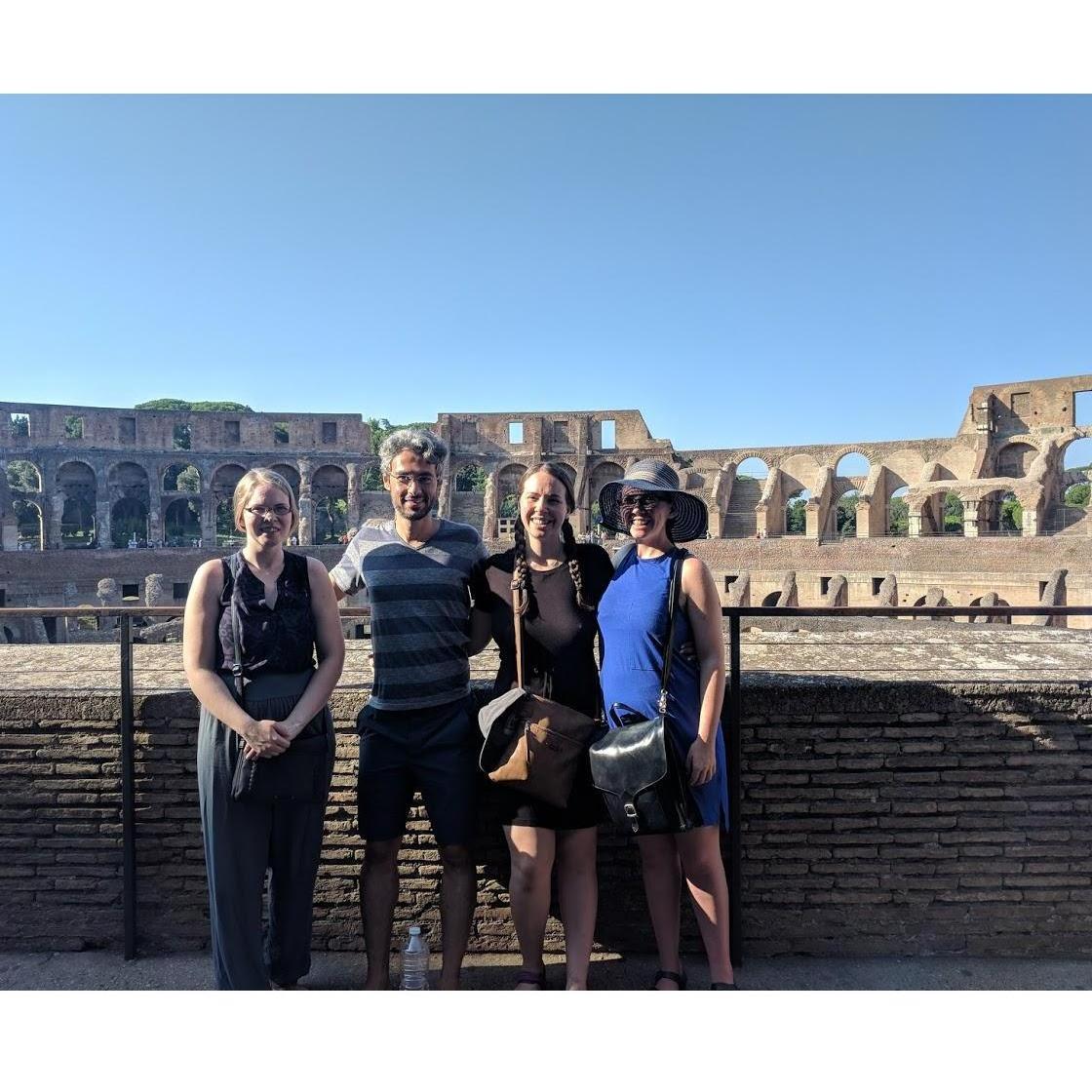 Cat, Bahram, Anne and Elizabeth - Italy 2018