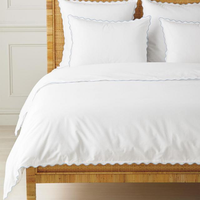 Wave Duvet Cover - King/Coastal Blue