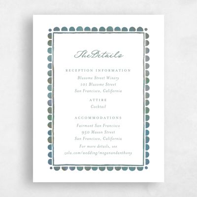 Rich Sage, Blue Wedding Enclosure - Fayvel