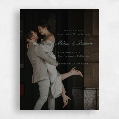 Rich Sage, Green Wedding Save the Date - Mabel Photo