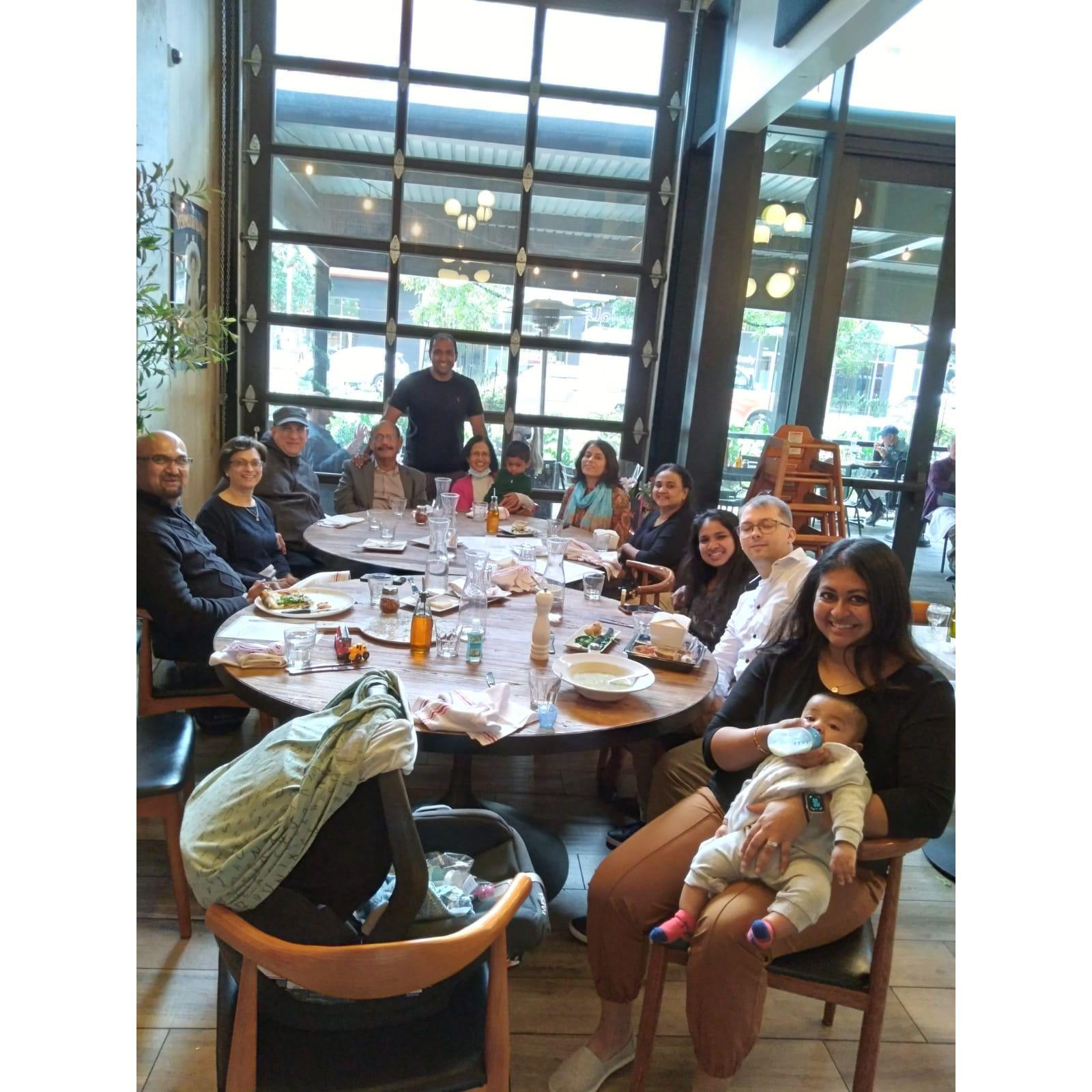 Ambika’s mom didn’t see it coming — surprise party at Buona Forchetta, our San Marcos go-to for all the best memories (and pasta). 🍝🎊