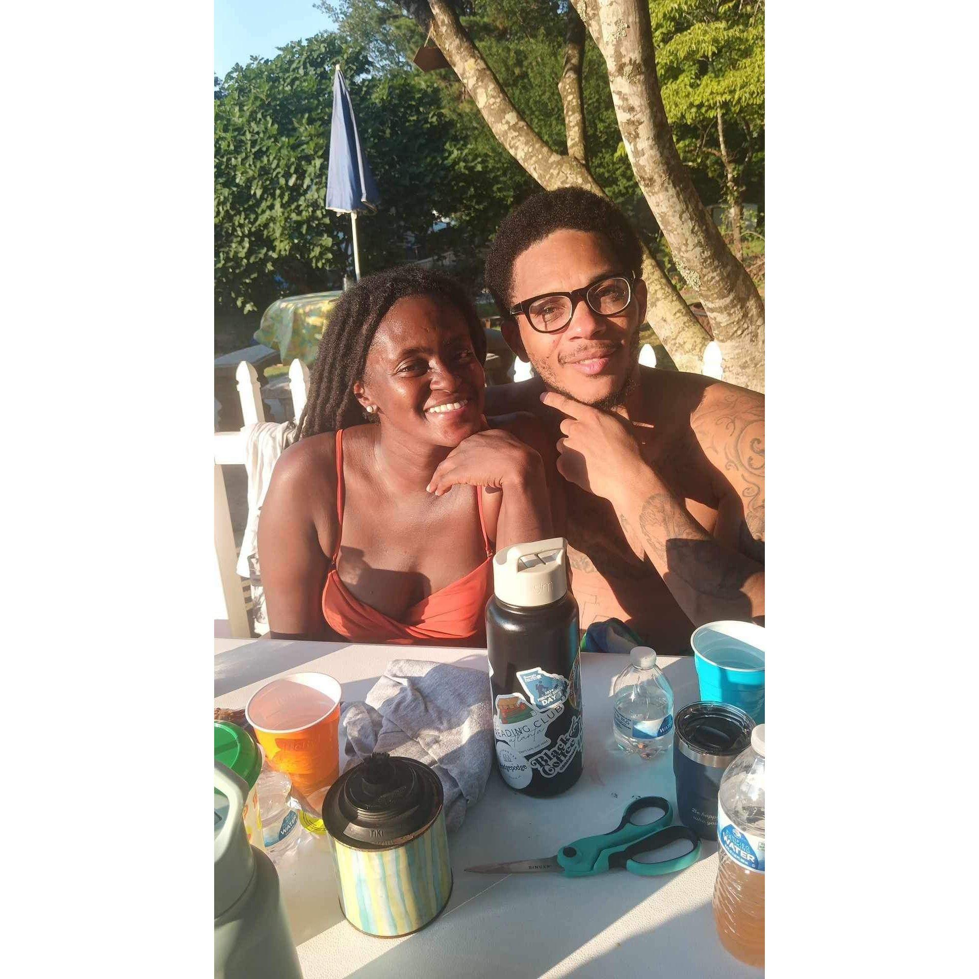 Poolside at Sarai's birthday party
