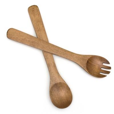 Product description page - Lipper International Oak Salad Servers (13")