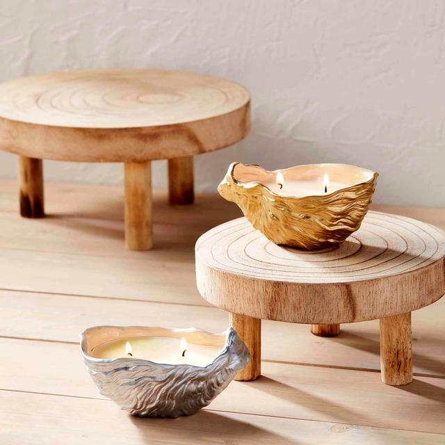 Gold Oyster Candle