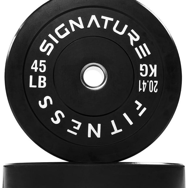 Fitvids Olympic Bumper Plates, 2" Weight Plates for Strength Training & Weightlifting, Pairs, Sets or Sets with 7FT Barbell, Multiple Options