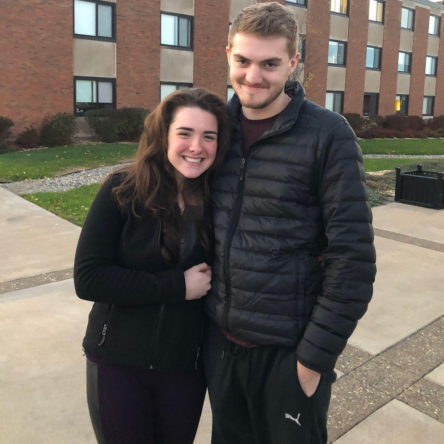 September 2018: Autumn's first visit to Jake's college
