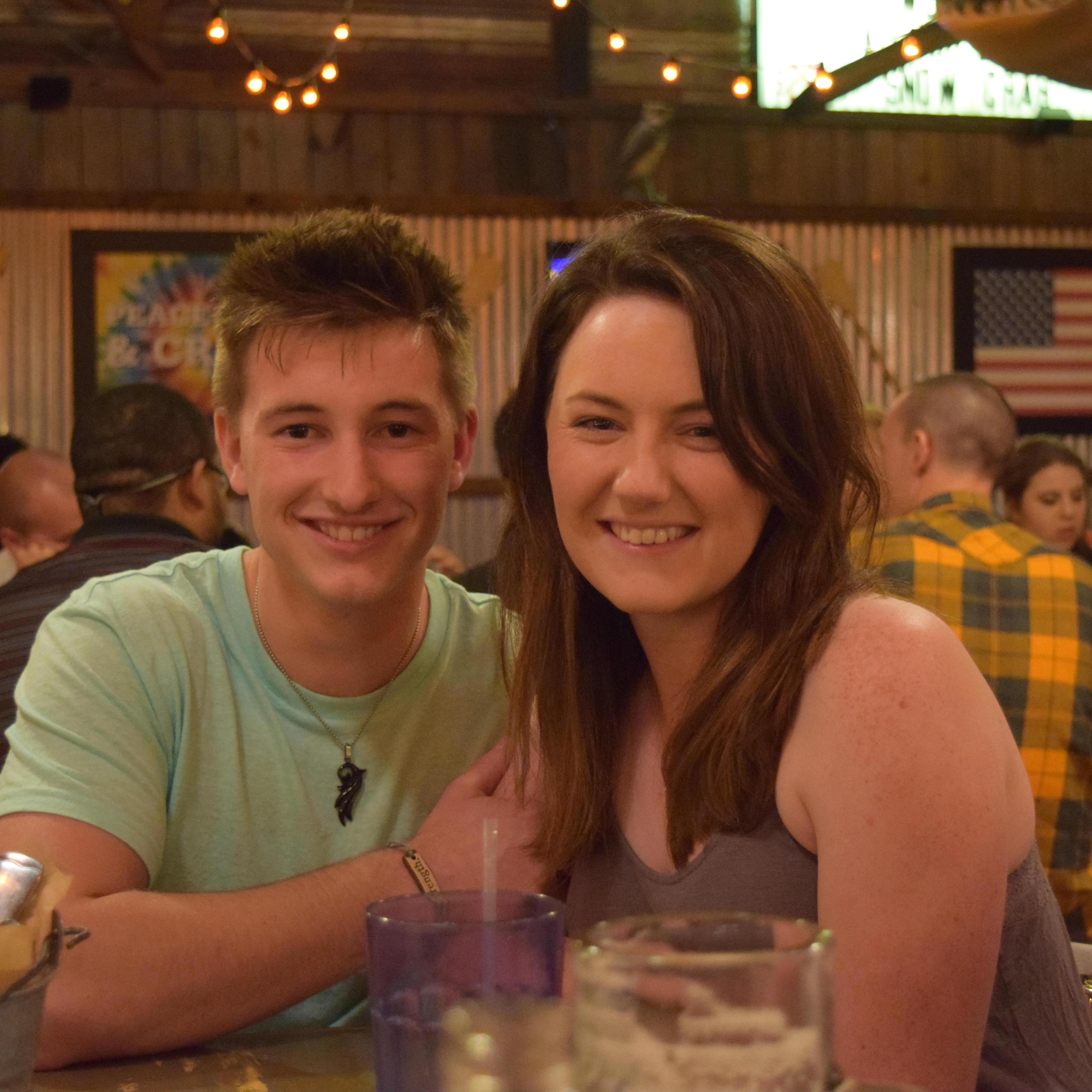 The week of my 21st birthday, my brother and sister-in-law surprised me in Hilton Head. Then Hunter also surprised me the next day!
