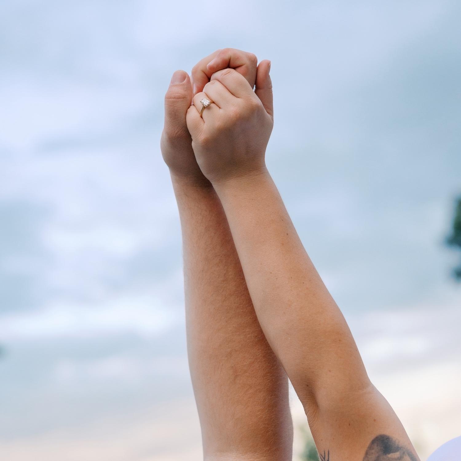 Engagement photos where we had our first date