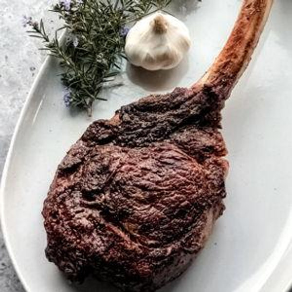 tomahawk steak dinner for 2