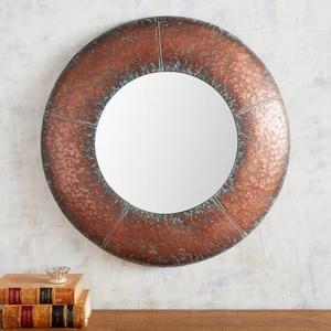 Rustic Copper 29.75" Round Mirror