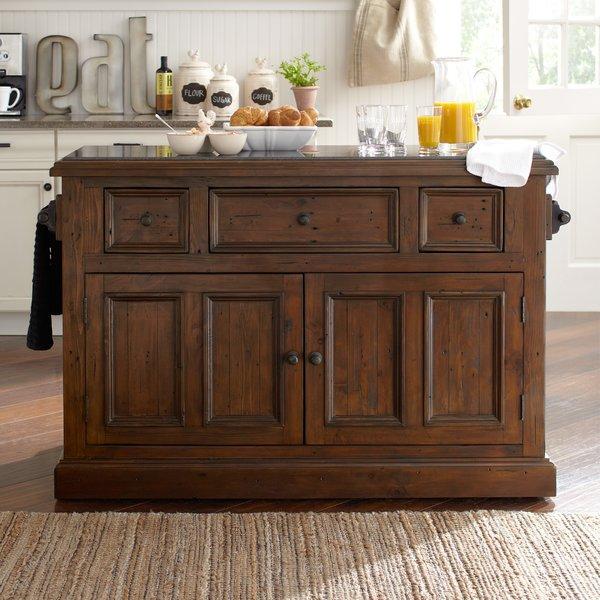 Harris Kitchen Island with Granite Top