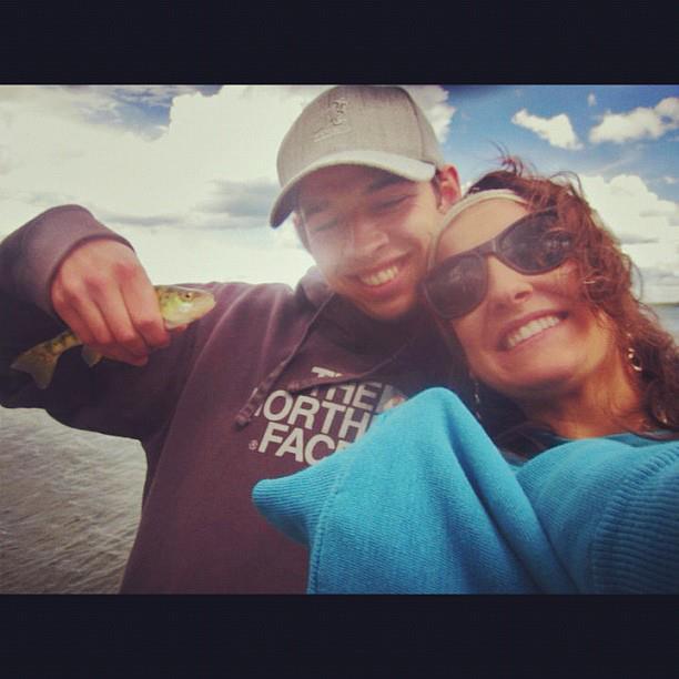 Our first fish we caught together in Walker!