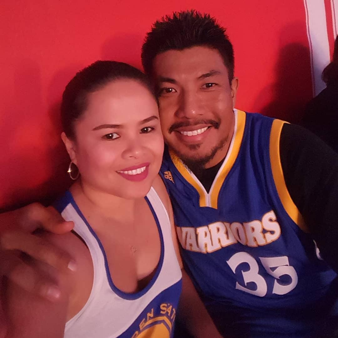 Watching our first Warriors game!