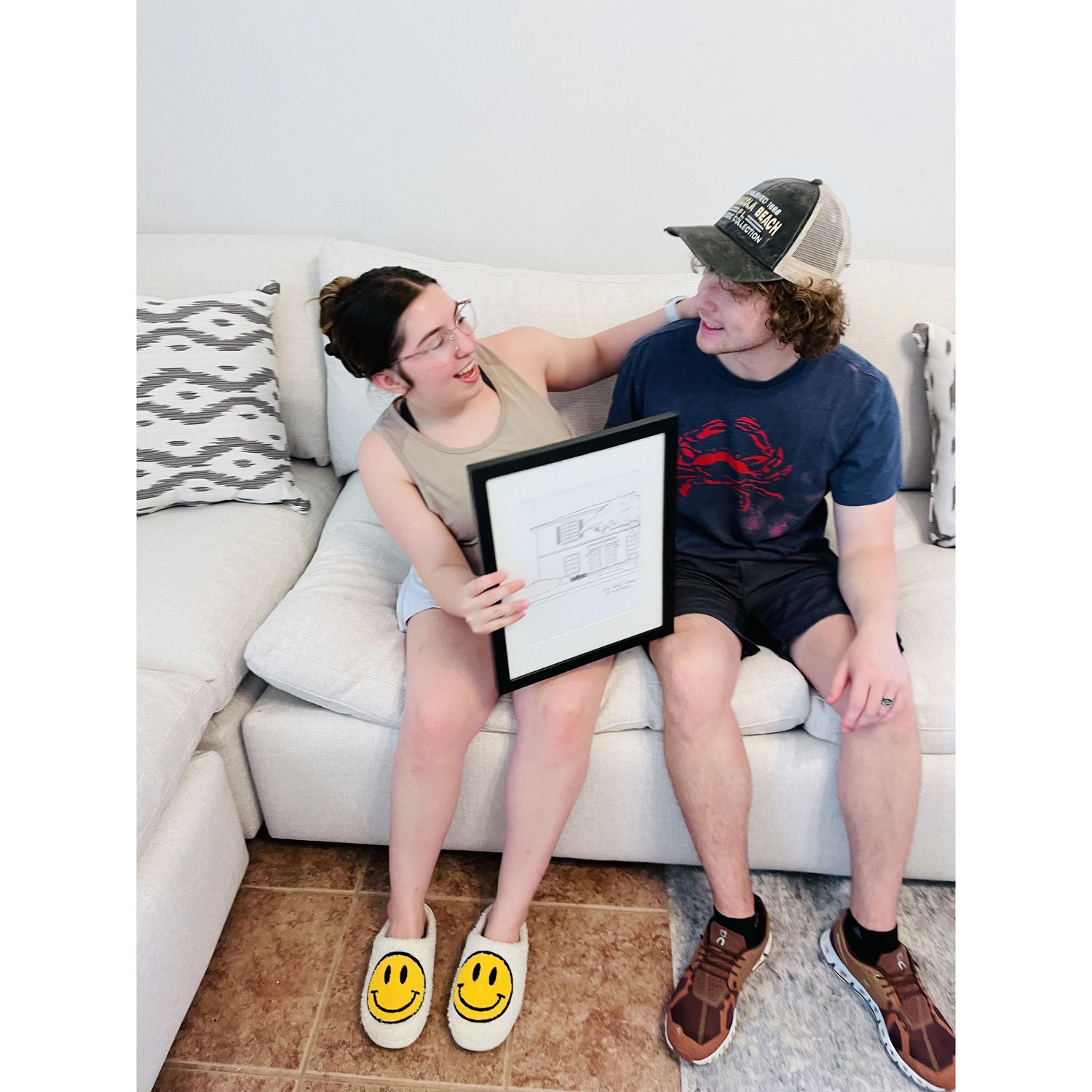 When we moved into our first home!