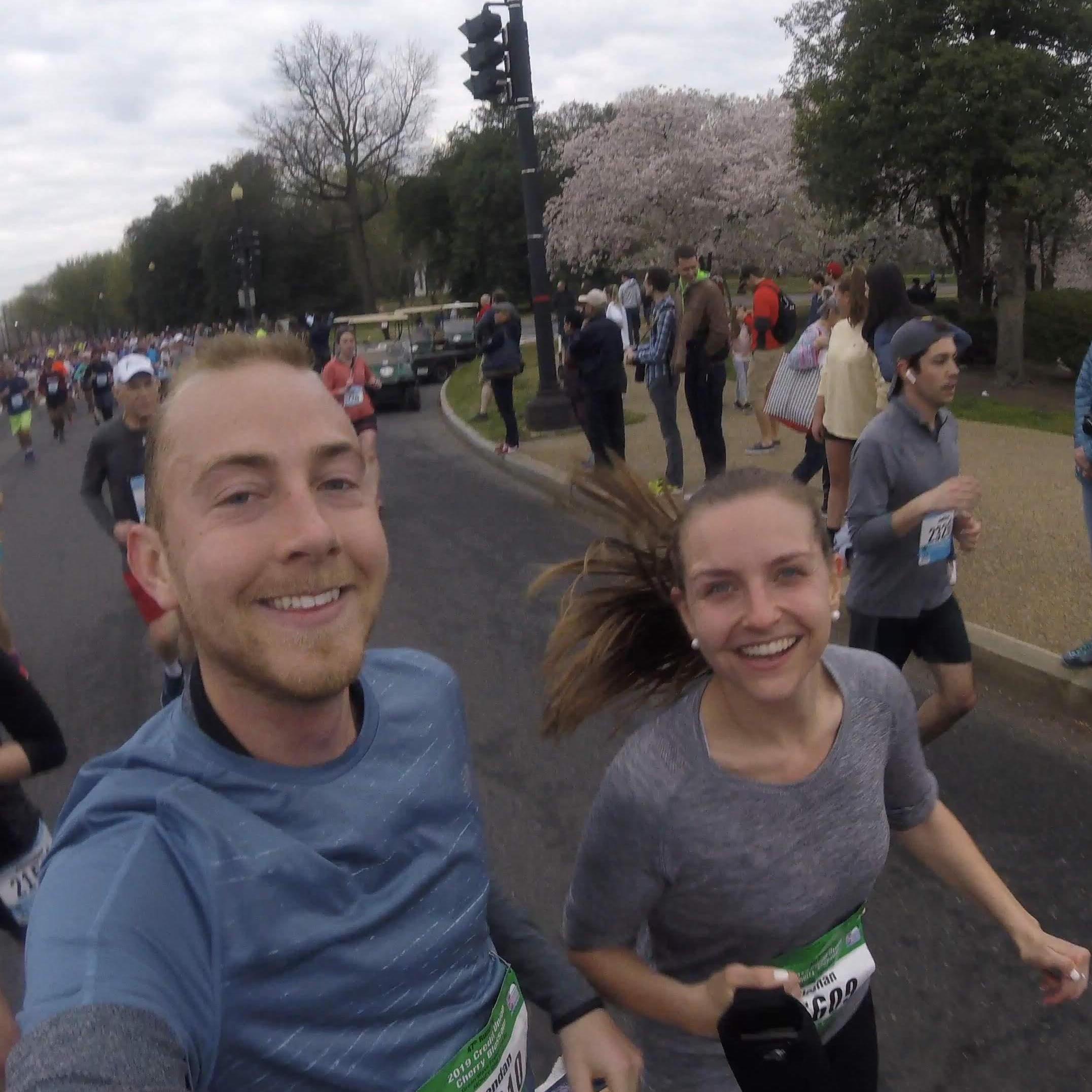 Our second Cherry Blossom road race together!