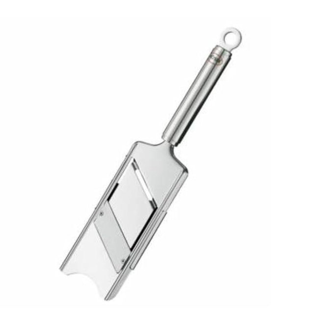 Rösle 12742 Stainless Steel Gourmet Slicer Hand-Held Mandoline, 11.1-inch, Silver