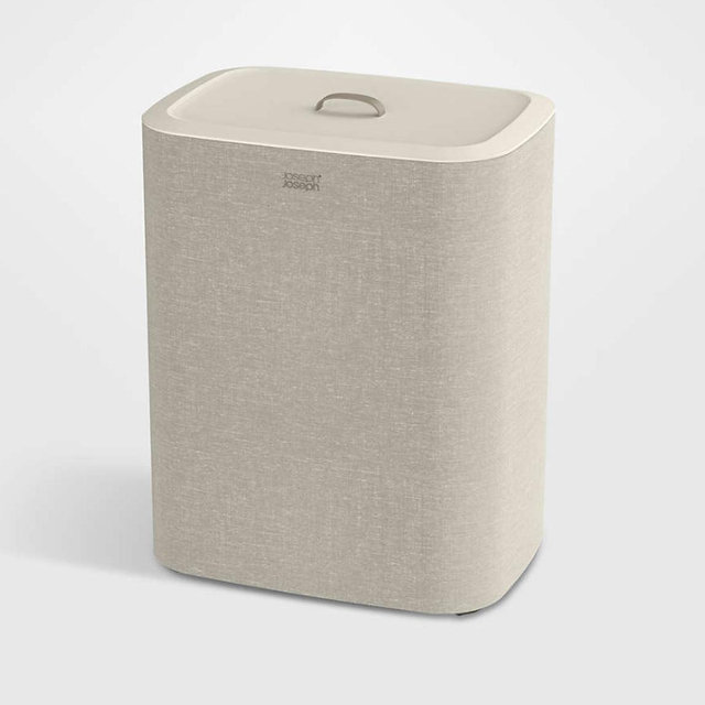 Joseph Joseph Tota 90L Dual Laundry Basket Ecru