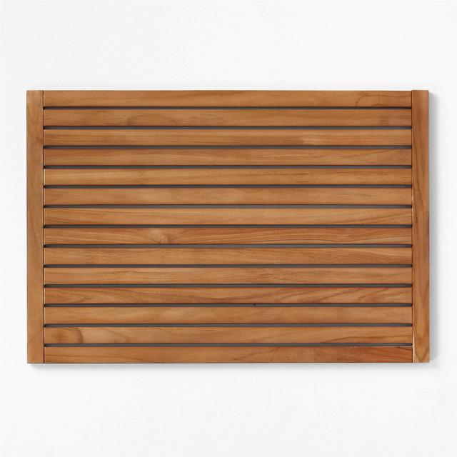 Lateral Natural Teak Bath Mat 21.75"x32"