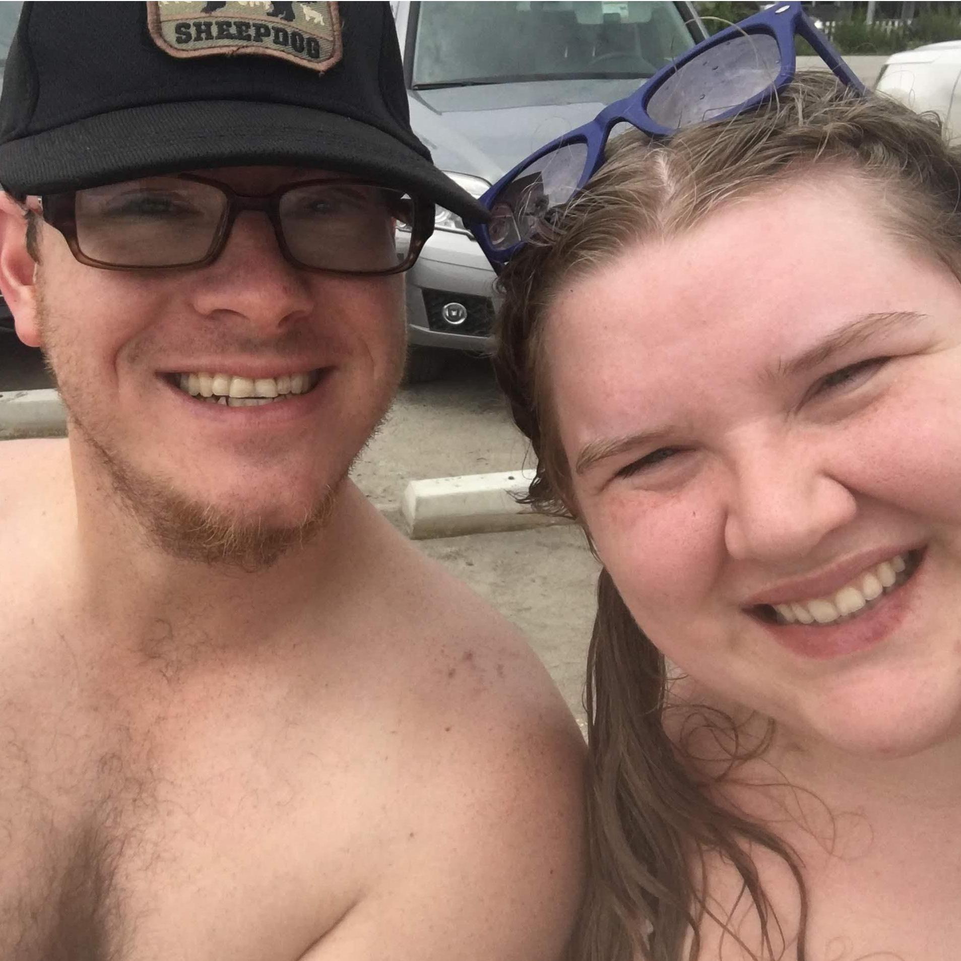 Our first time in the Atlantic Ocean!