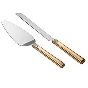 Waterford® Lismore Diamond 2-Piece Cake Knife and Server Set in Gold