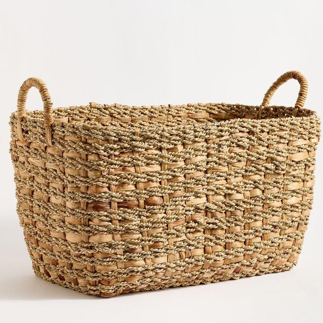 Vera Low Rectangle Basket - Natural