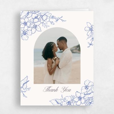Blue Wedding Thank You - Painaa Photo