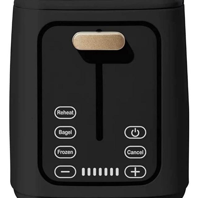 Touchscreen Toaster, 2-Slice Toaster with Touch-Activated Display, Black Sesame by Drew Barrymore (Black)