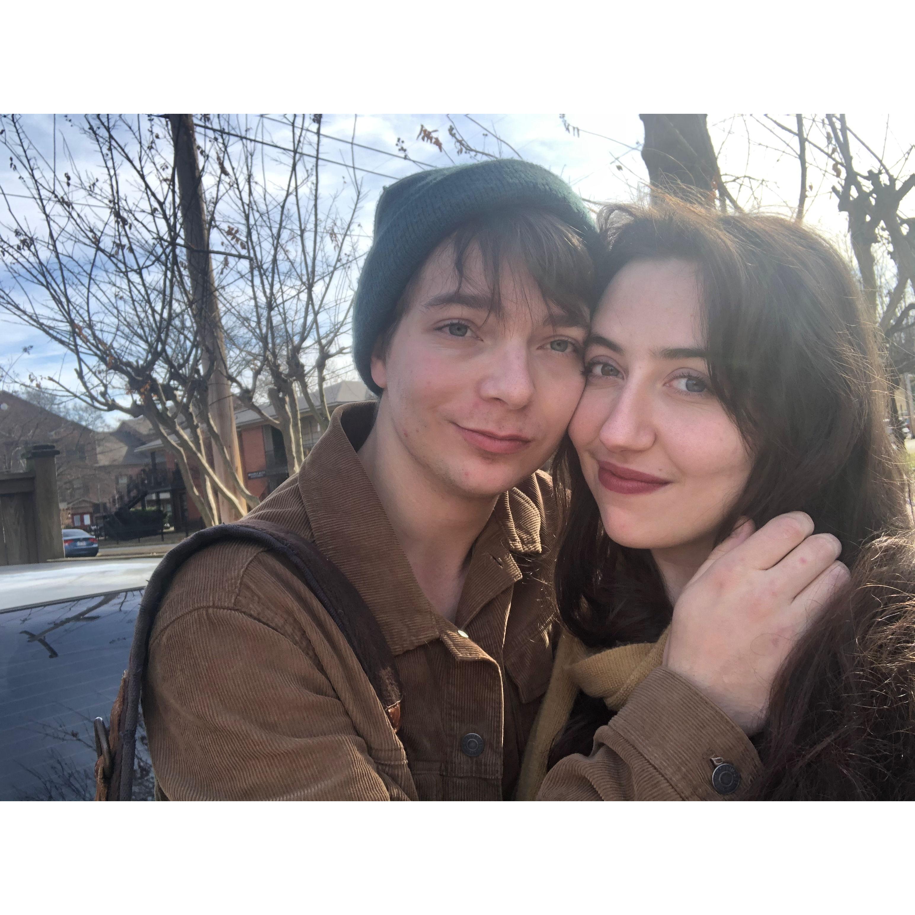 December 2020, our first picture together