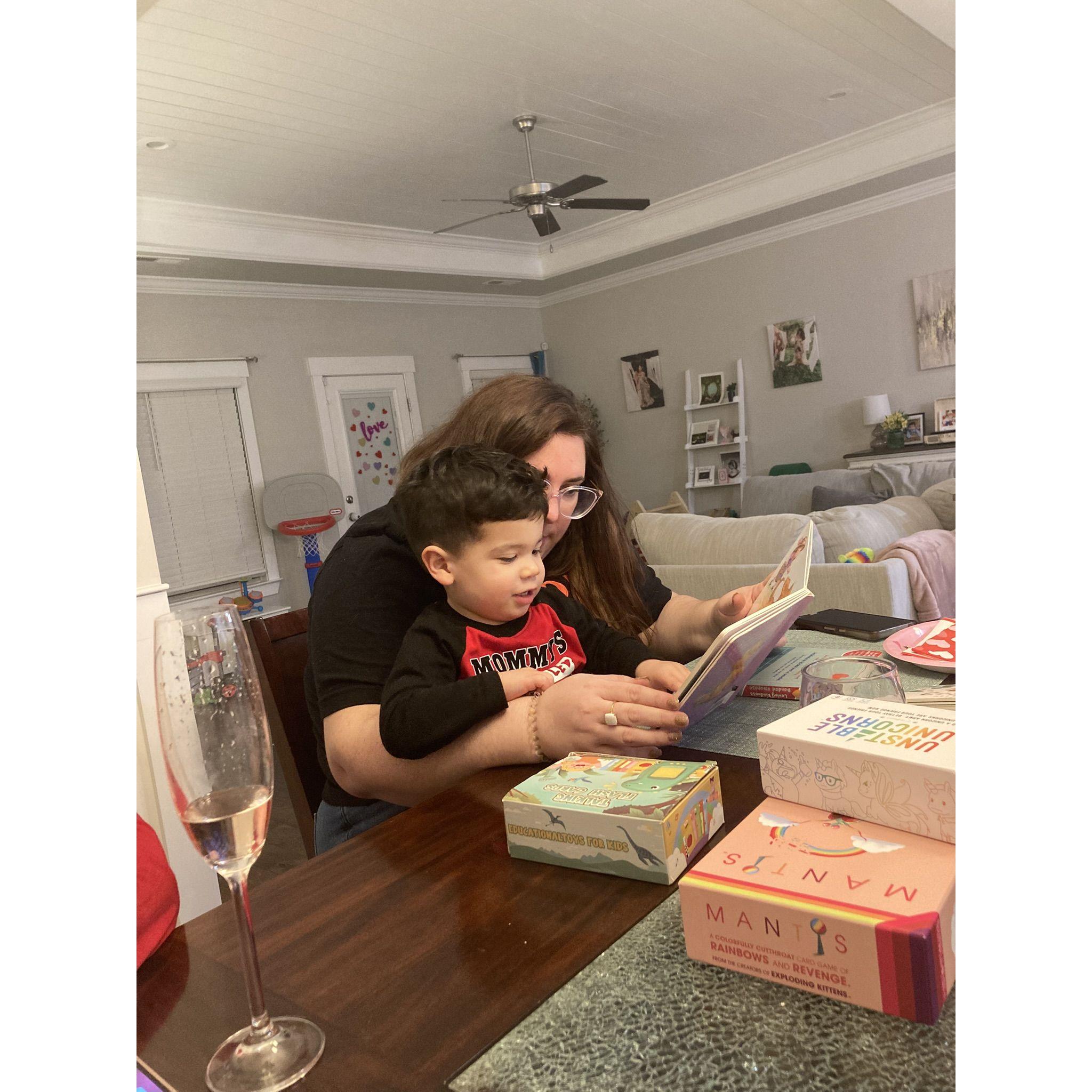 Rusti- Anne reading to Jalen