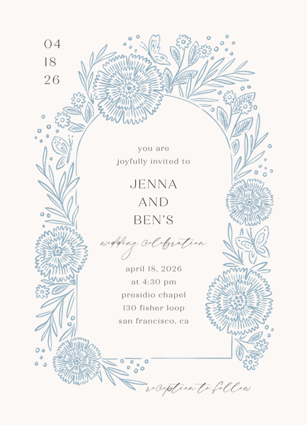 その他 Invitation Keita Portrait | Bright Sage | Zola Wedding Invitations