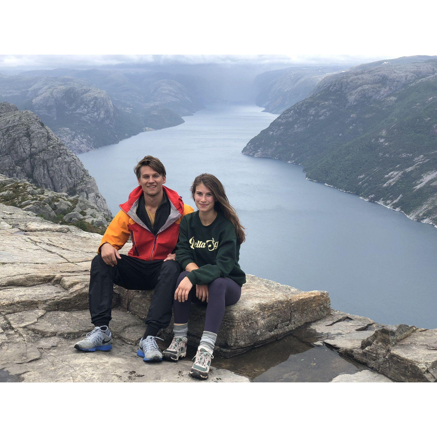 Christie made her first trip over to Norway in 2016 where they climbed Pulpit Rock and swam in a glacial river.