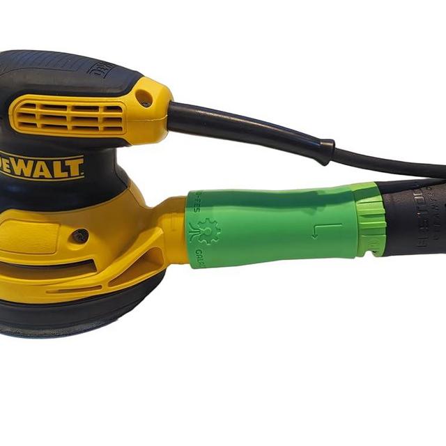 Vacuum Adapter for Dewalt Sanders to Festool hose - Superior Dust Collection - Galactic Gadgets (Festool 27mm - Neon Green)