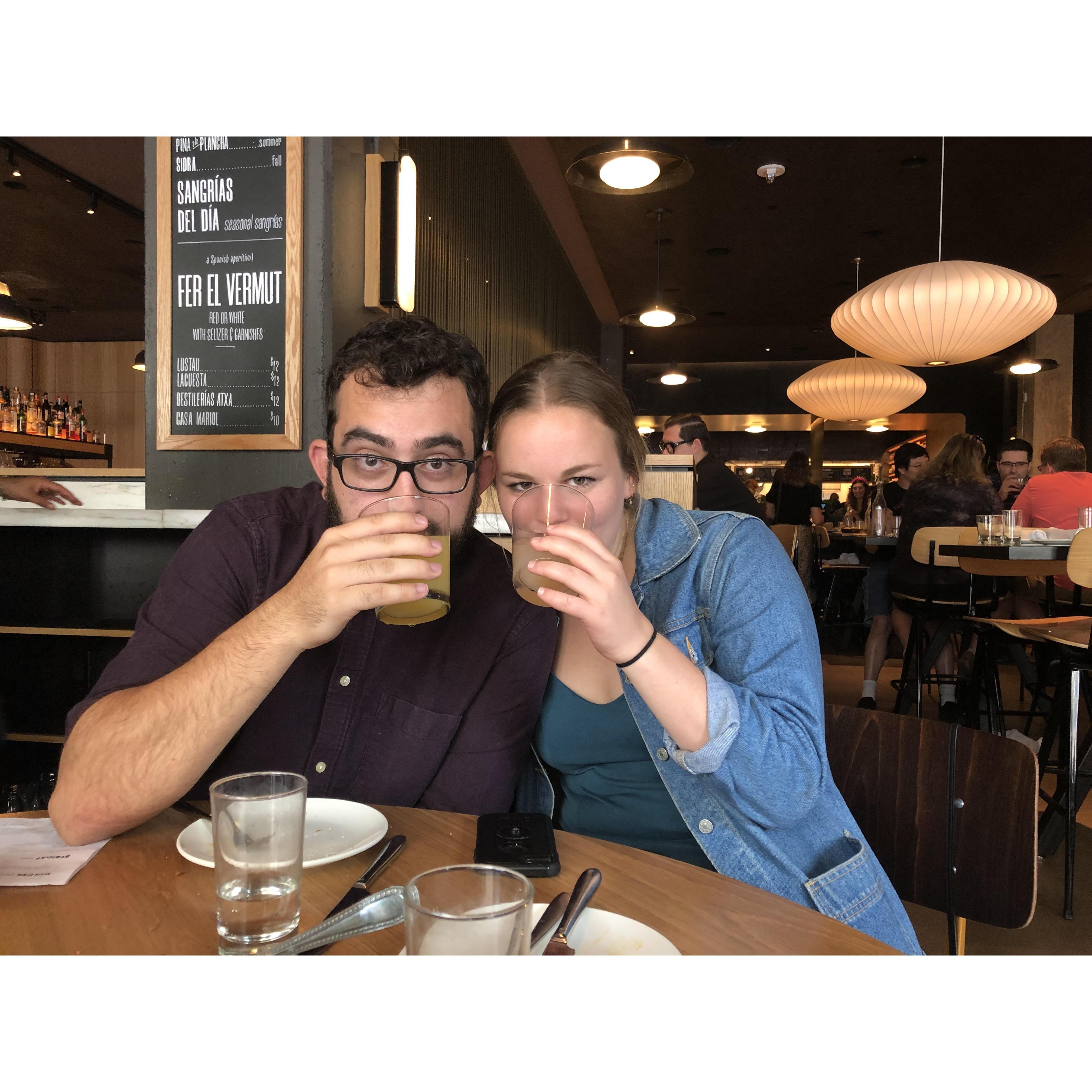 Brunching while visiting friends in DC
