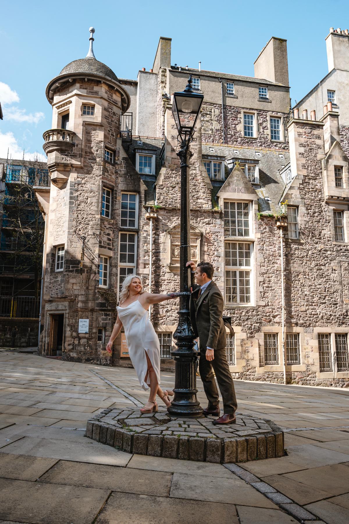 Engagement photos in Edinburgh, Scotland