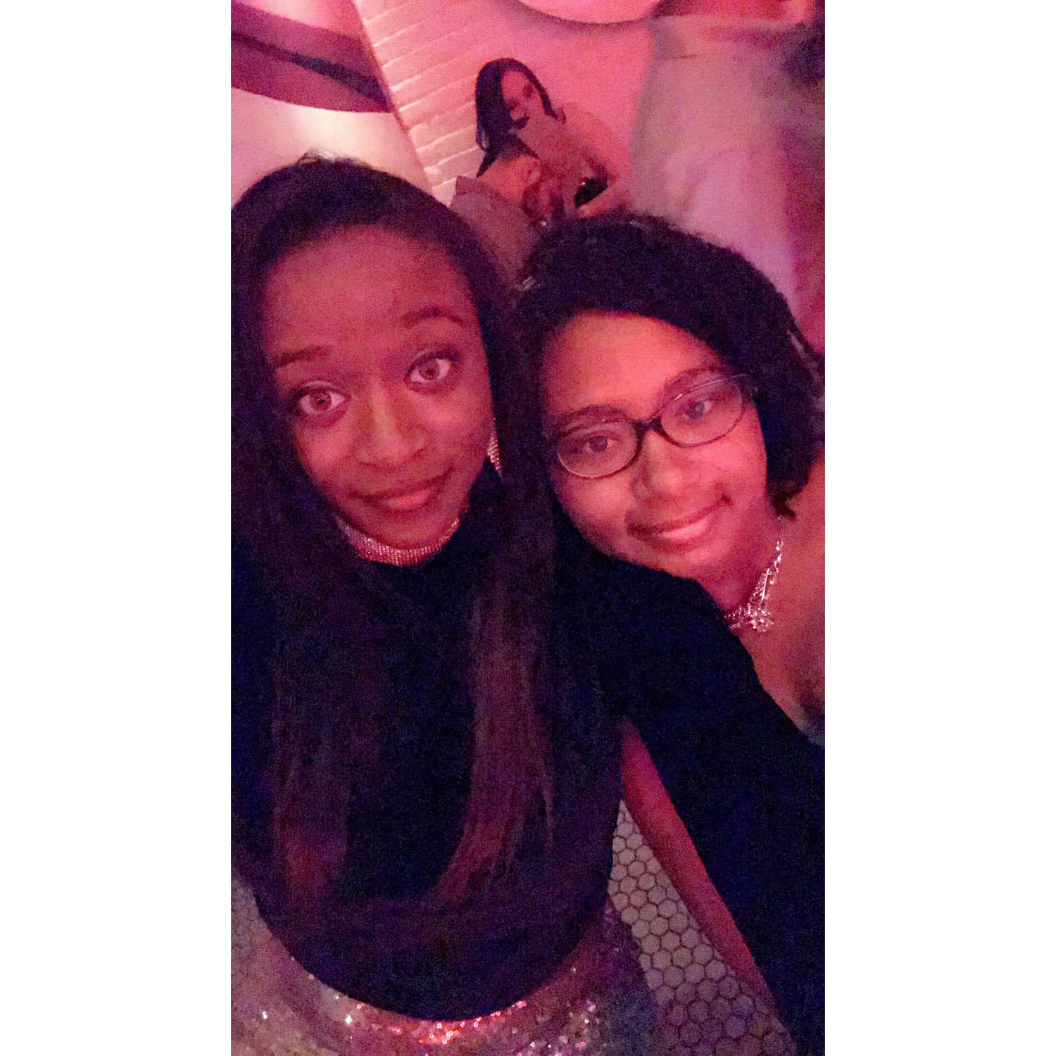 Lauren and Sadie out on New Years.