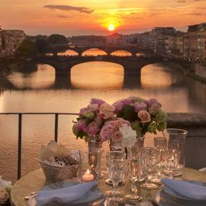 Honeymoon Dinner in Florence
