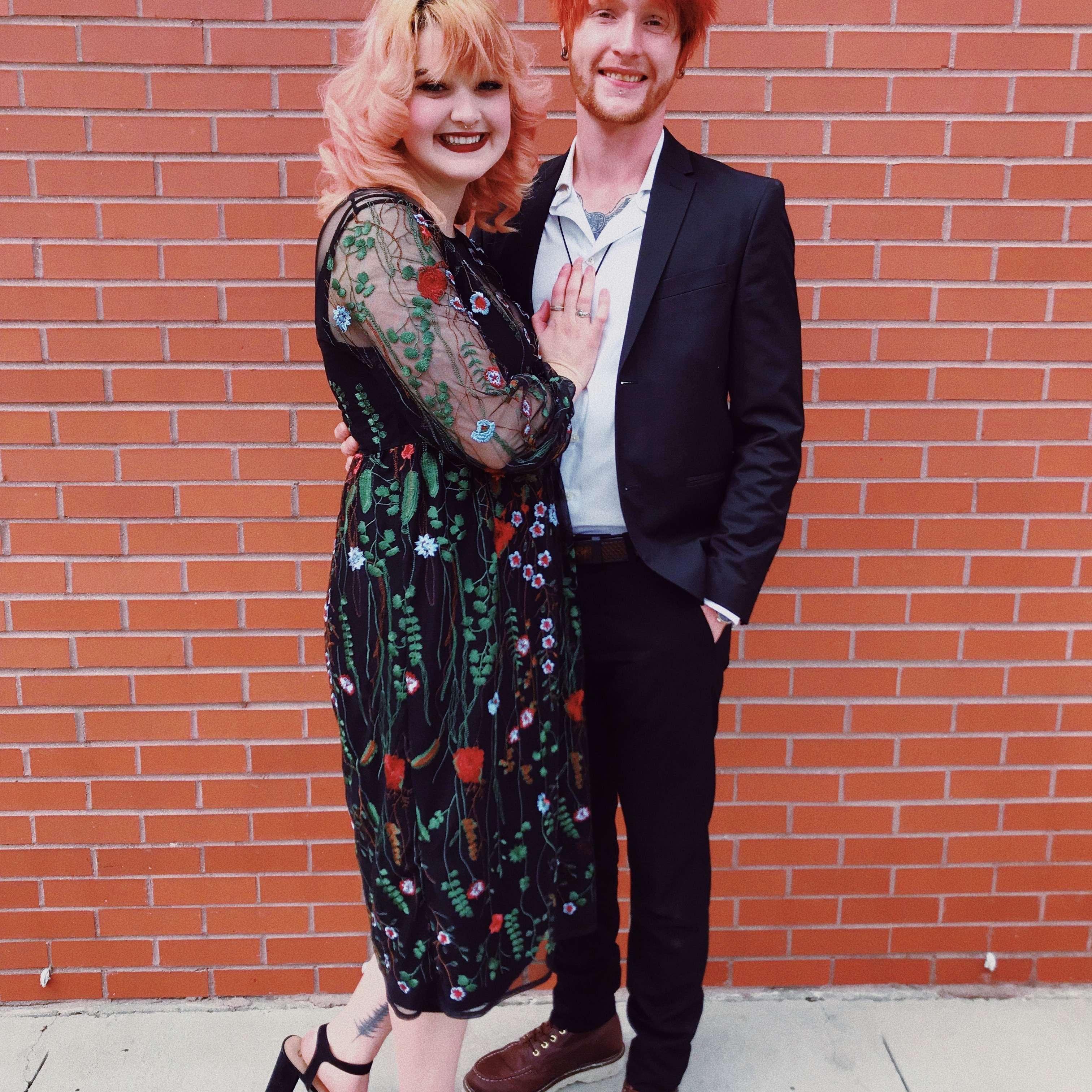 Two fancy pants at Sam's wedding