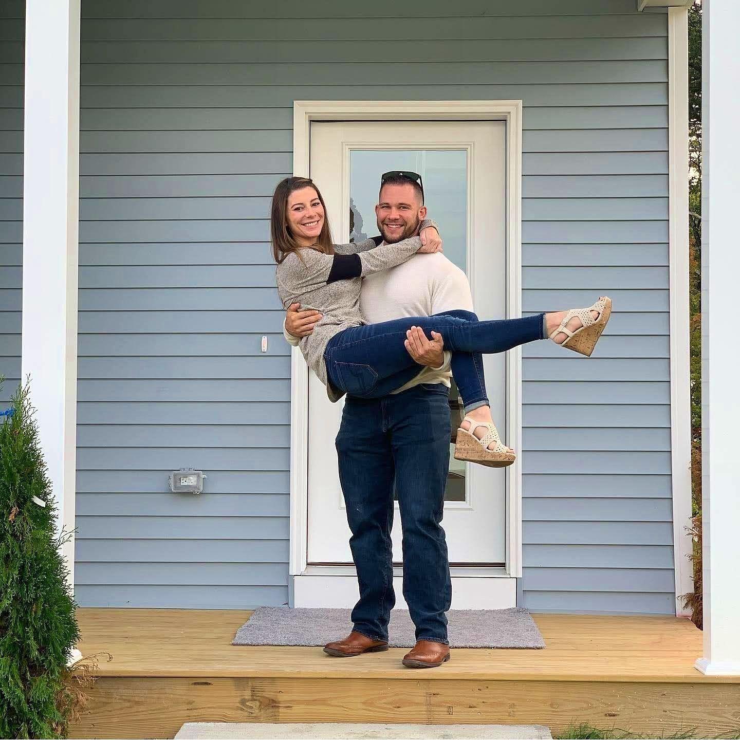 The day we closed on our very first house!
