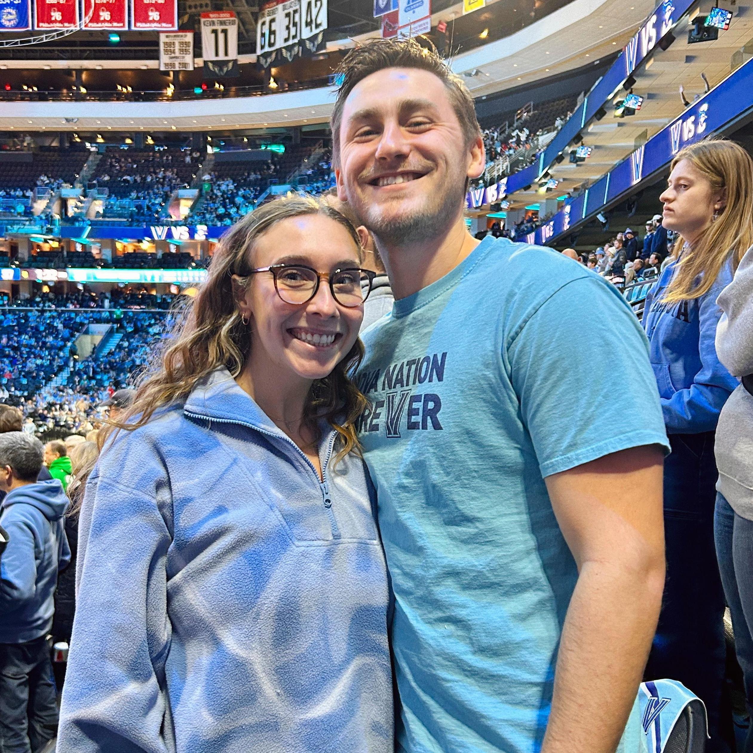 Laura has made Jake quite the Villanova fan