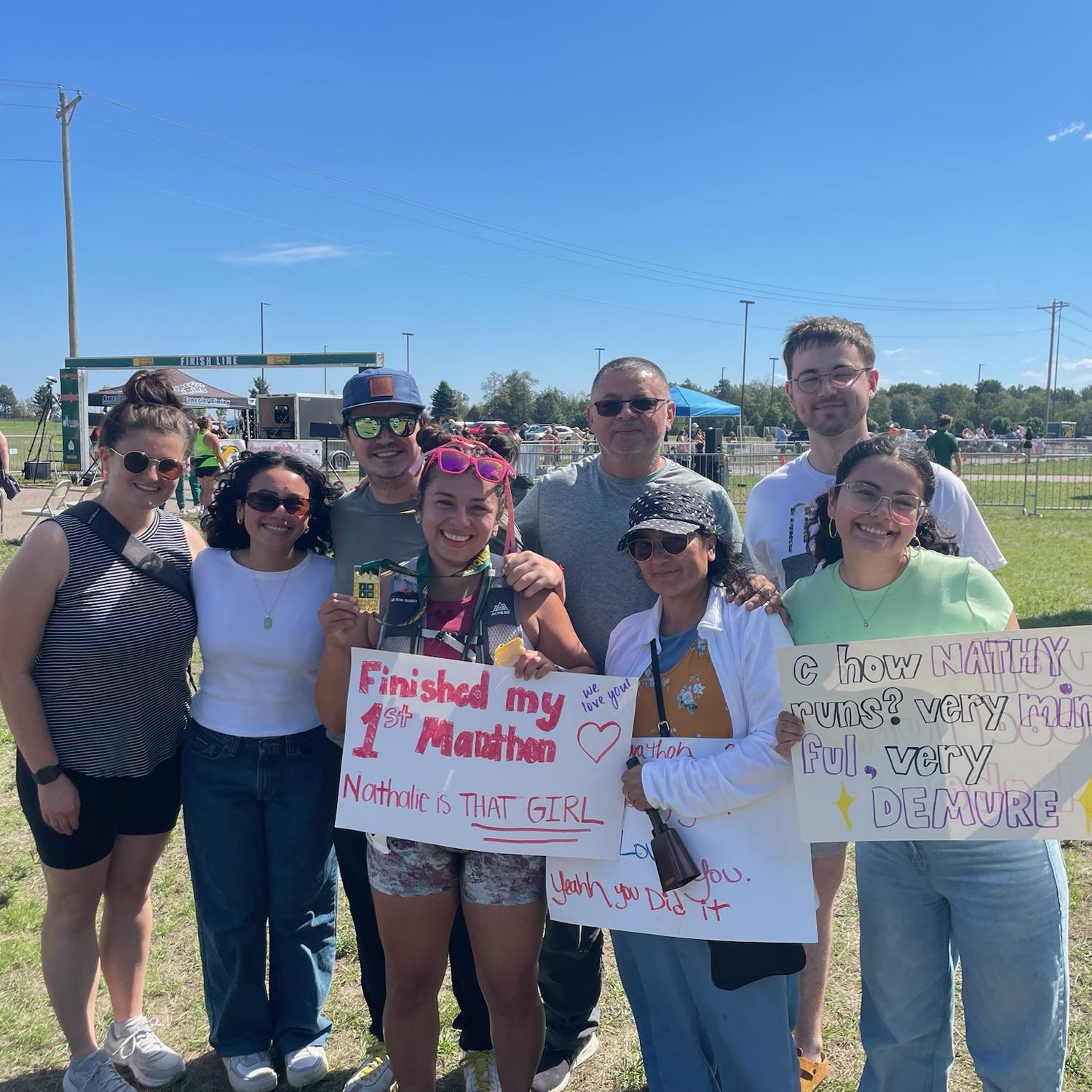 Nathalie’s first marathon