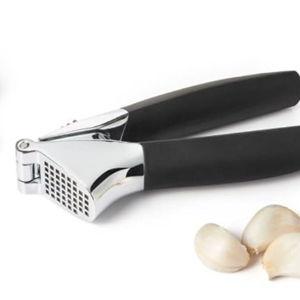OXO Good Grips Heavy Duty Garlic Press, Die-Cast Zinc, Black