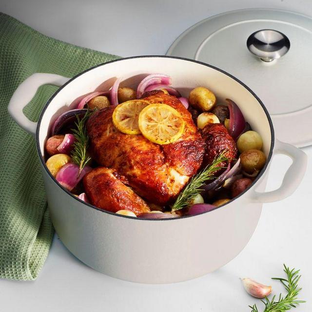 Tramontina® Gourmet 5.5 qt. Enameled Cast Iron Dutch Oven in Matte White