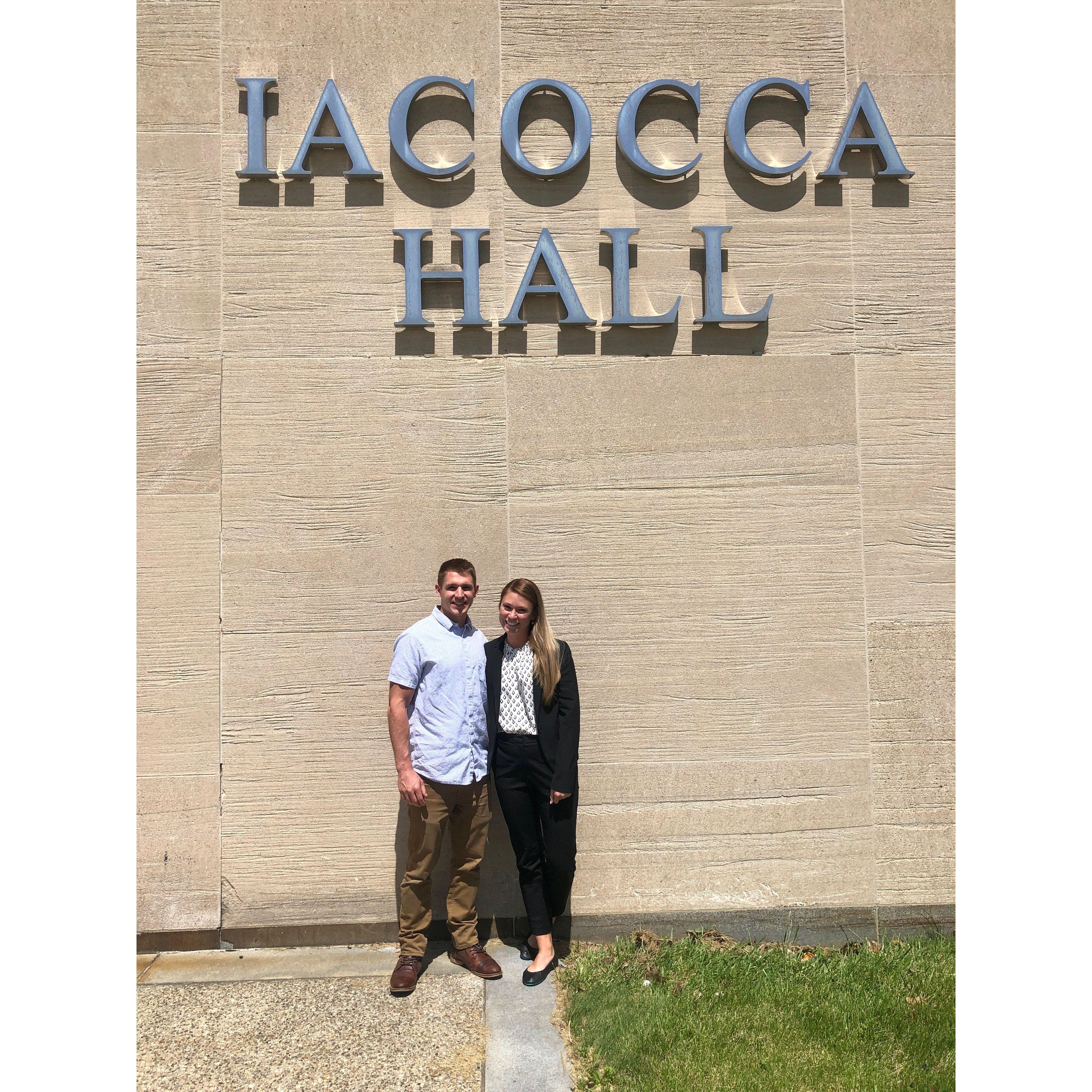 Just before Meg defended her dissertation at Lehigh