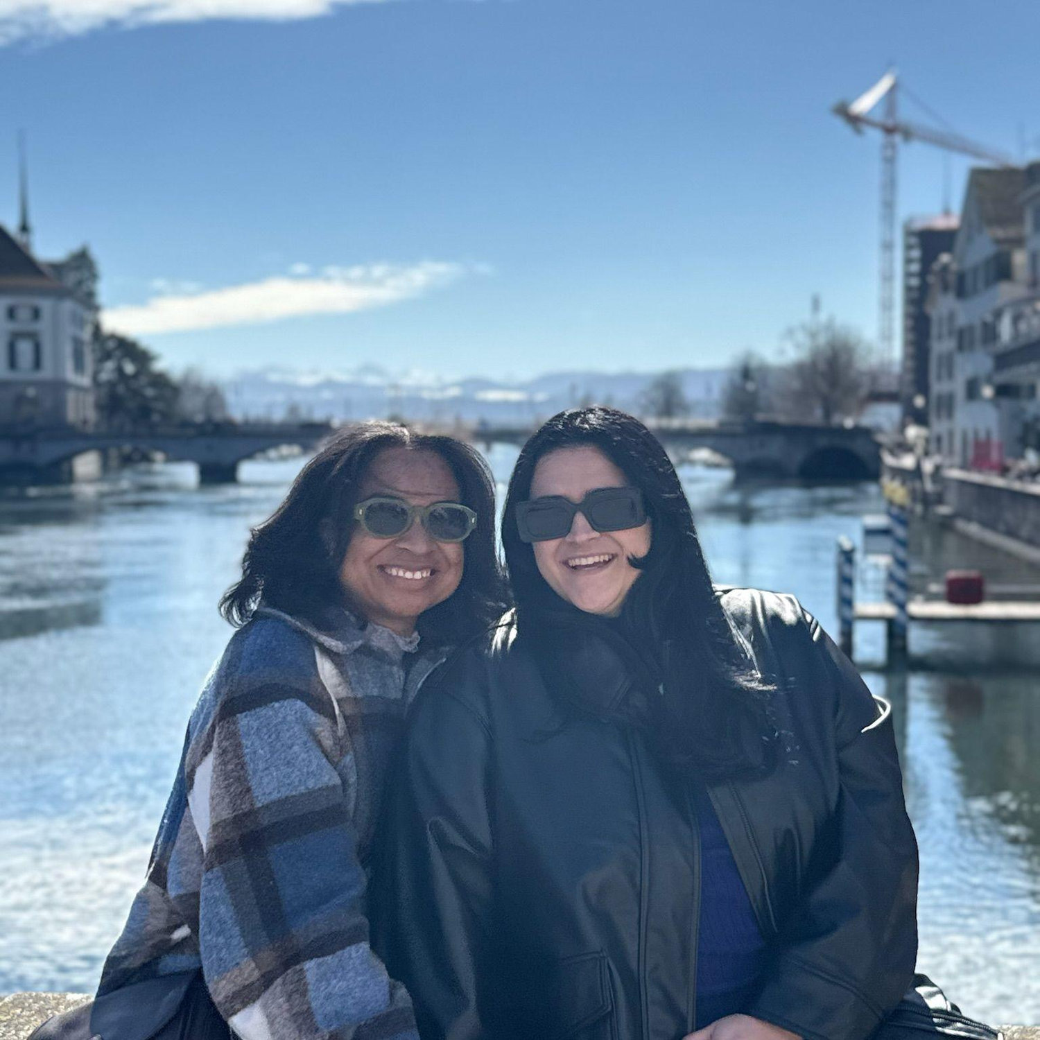 We love traveling! This is in Zurich, Switzerland