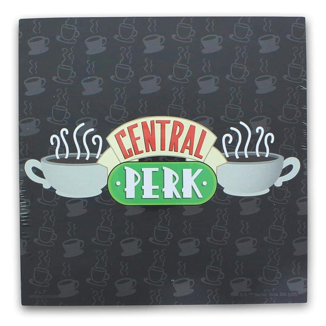 Silver Buffalo Friends Central Perk Logo 6" x 6" x 1.5" Box Wall Sign
