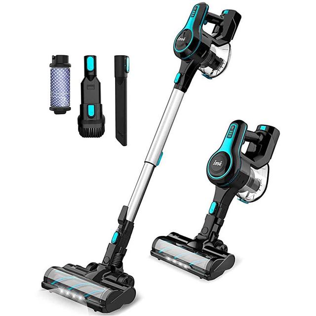 Cordless Vacuum Cleaner Lightweight Powerful Suction Stick Vacuum 1.2 L Large Dust Cup Handheld Vac for Cleaning Home Car Pet Hair Carpet Hard Floor Furniture - N5