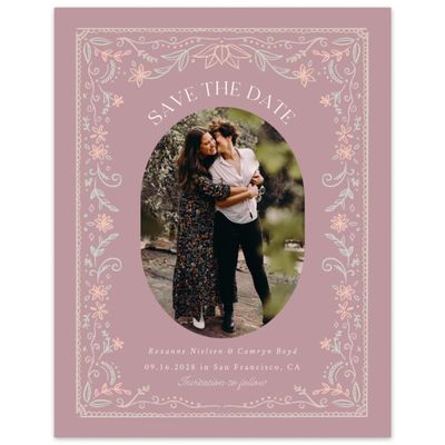 Dusty Rose, Pink Wedding Digital Save the Date - Maglorie Photo