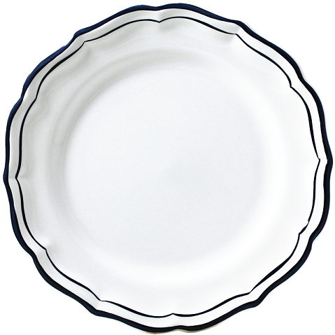 Gien Dessert Plate, Indigo