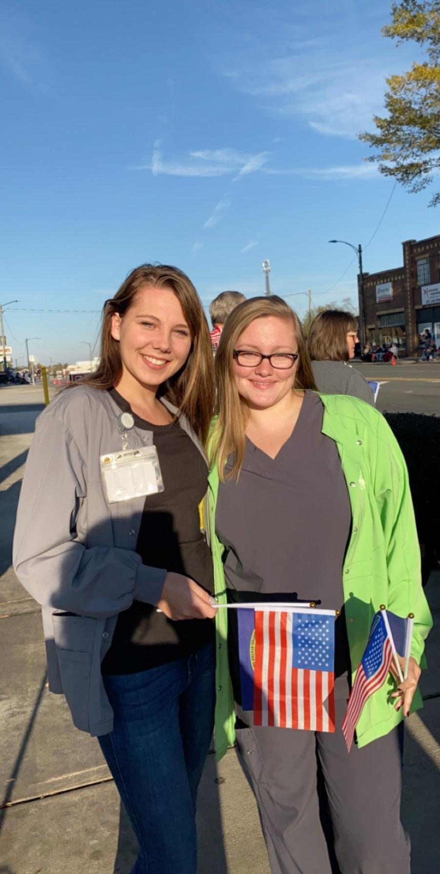 Veteran's Day Parade and the company that led to our friendship🥰